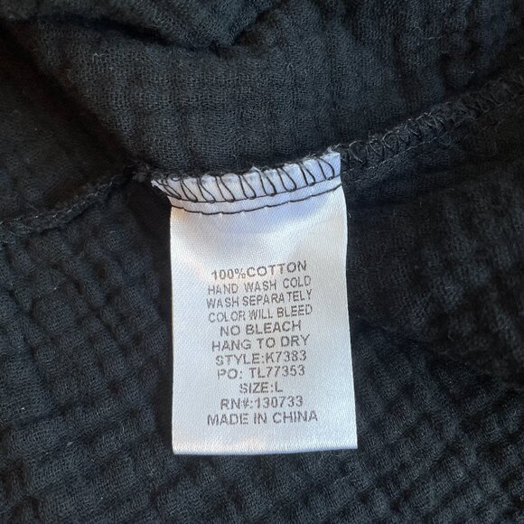 Size Large Umgee snow washed cotton gauze dress in Ash - Picture 8 of 14